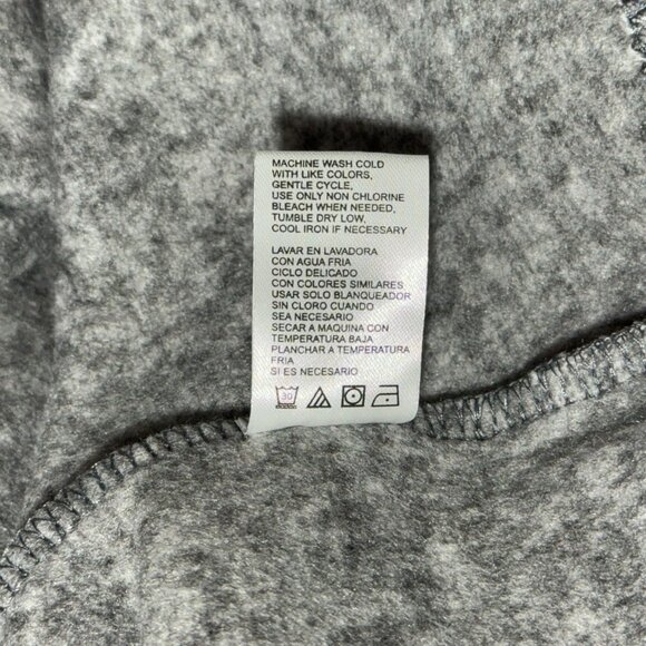 Mens Original Weatherproof Vintage Fleece Pullover XL Gray 1/4 Zip Sweatshirt - Picture 4 of 5